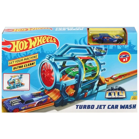 Hot Wheels Turbo Jet Oto Yıkama Oyun Seti FJN35 ürün görseli 1