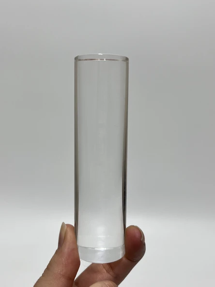Dekoratif Silindir Kristal Cam 110x30mm ürün görseli 1