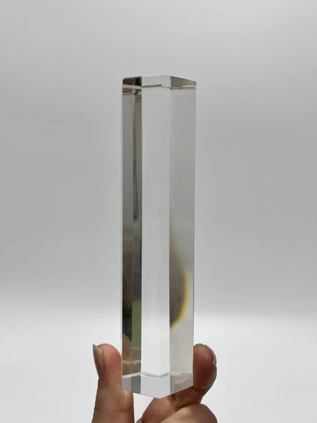 Dekoratif Altıgen Kristal Cam 130mm ürün görseli 1