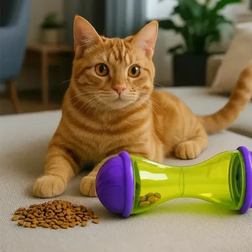 İnteraktif Kedi Ödül Mamalı Oyuncak - Resim 6