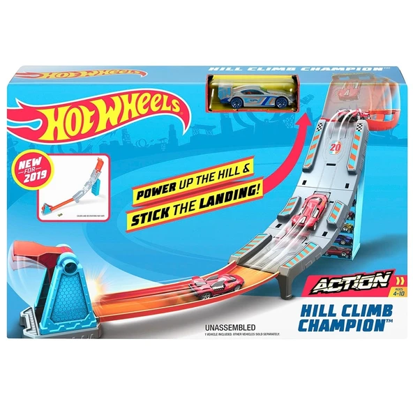 Hot Wheels Hill Climb Şampiyonluk Parkuru Yarış Seti GBF83 ürün görseli 1
