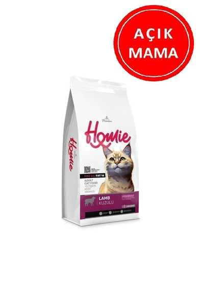 Homie Düşük Tahıllı Kuzulu Yetişkin Kedi Maması 1 Kg AÇIK ürün görseli 1