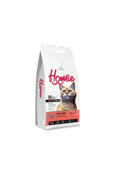 Homie Düşük Tahıllı Somonlu Yetişkin Kedi Maması 12 Kg ürün görseli 1