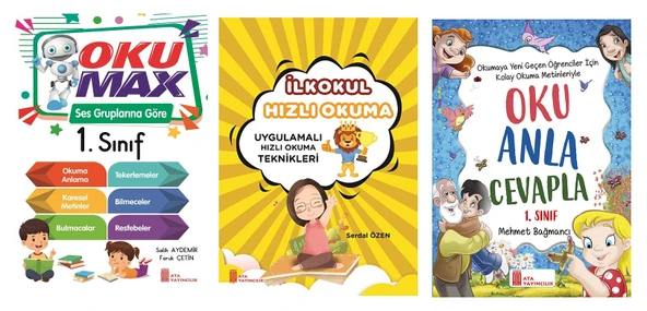 Ata 1.Sınıf Okumaya Yeni Geçenler İçin Hızlı Okuma Seti ürün görseli 1