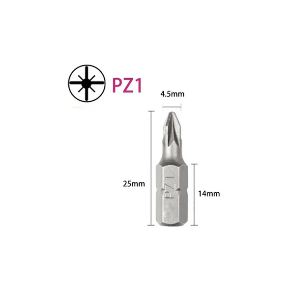 PZ1 x 25 mm BİTS YILDIZ UÇ - MATKAP VİDA SIKMA UCU ürün görseli 1