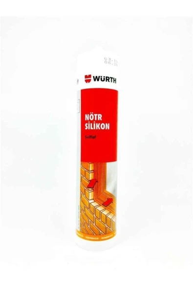 WÜRTH NÖTR SİLİKON ŞEFFAF 310 ML ürün görseli 1