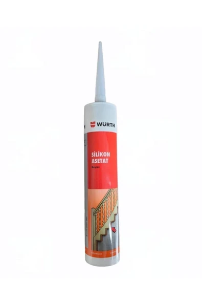 WÜRTH SİLİKON ASETAT BEYAZ 310 ML ürün görseli 1