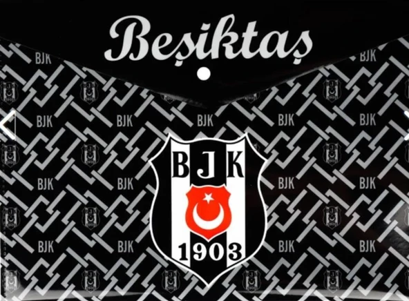 Beşiktaş Lisanslı Çıtçıtlı Zarf Dosya ürün görseli 1