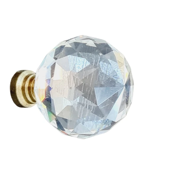 Kristal Sarı Ayak 40 mm Kulp ( 5 ADET ) - Resim 5