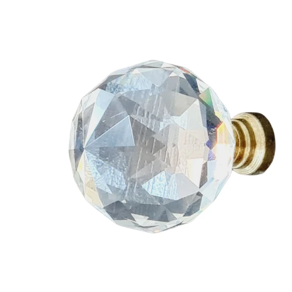 Kristal Sarı Ayak 40 mm Kulp ( 5 ADET ) - Resim 3