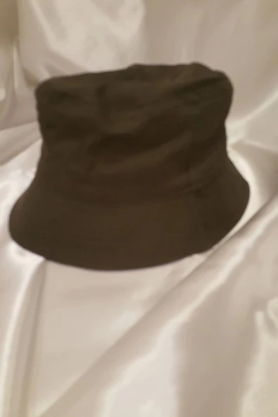 Şapka Bucket Şapka Balıkçı Kova Şapka Unisex Yuvarlak Şapka Haki ürün görseli 1