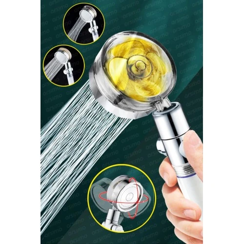 Duş Başlığı Turbo Pervaneli Serinletici Tasarım ürün görseli 1