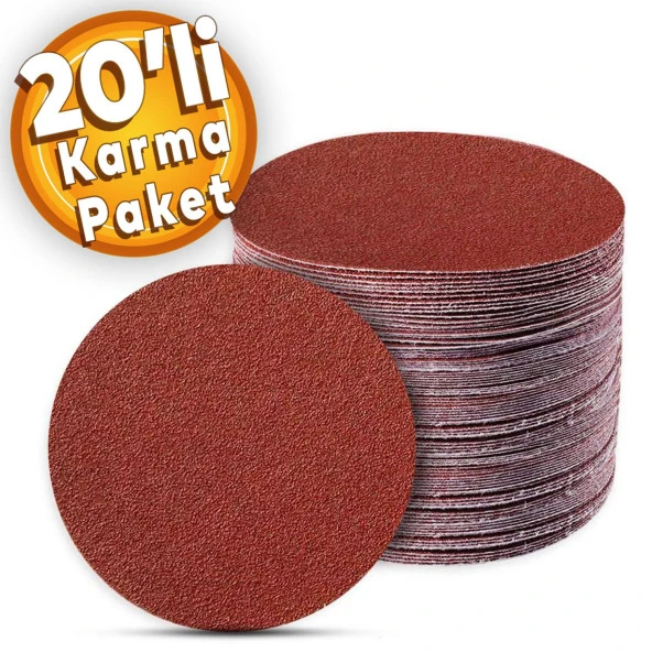 20 Adet Cırt Zımpara 115 mm Spiral Avuç Taşlama (Karma Paket) ürün görseli 1