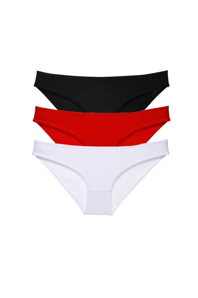 3 adet Süper Eko Set Likralı Kadın Slip Külot 535 ürün görseli 1