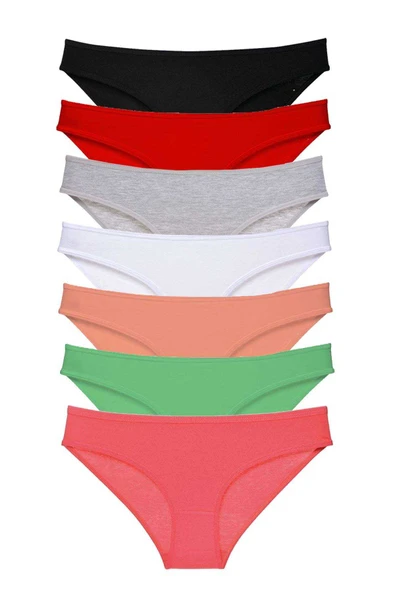 7 adet Süper Eko Set Likralı Kadın Slip Külot Set 6 ürün görseli 1
