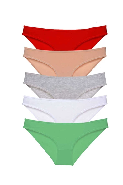 5 adet Süper Eko Set Likralı Kadın Slip Külot 524 ürün görseli 1