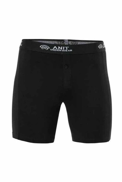 Likralı Uzun Erkek Boxer Siyah - 1114A ürün görseli 1