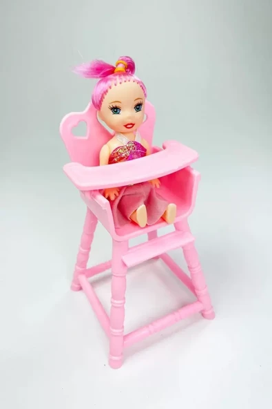 Mama Sandalyeli Parmak Bebek 16 cm - Resim 6