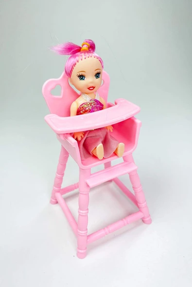 Mama Sandalyeli Parmak Bebek 16 cm - Resim 2