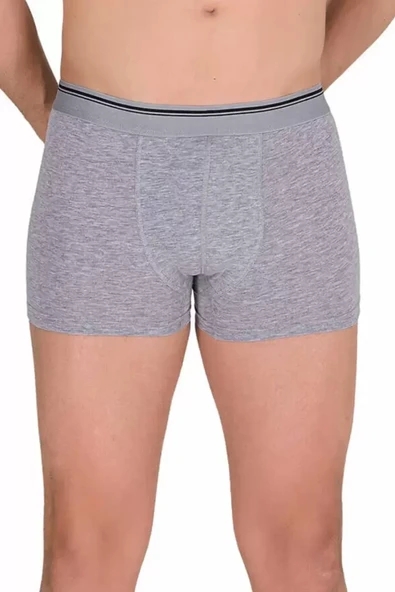 Likralı Erkek Boxer Şort Gri 1097B - Resim 6