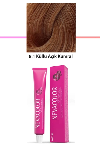 Premium 8.1 Küllü Açık Kumral - Kalıcı Krem Saç Boyası 50 g Tüp ürün görseli 1