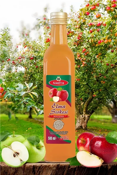 Elma Sirkesi % 100 doğal Katkısız 500 ml - Resim 8