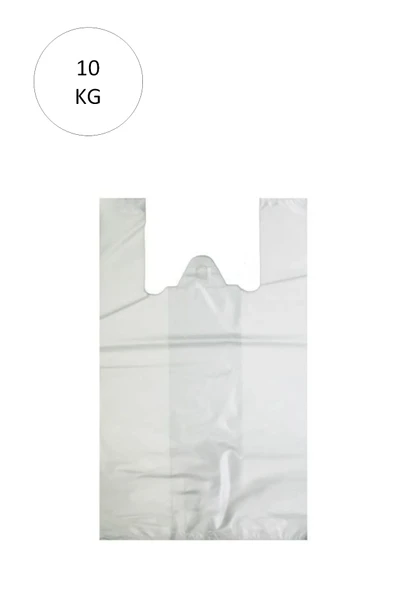 Beyaz Atlet Poşet Küçük Boy 25x45 cm Takriben 1.110 Adet 10 Kg ürün görseli 1