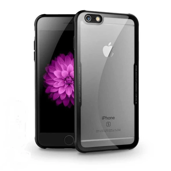 iPhone 6 Kılıf Kenarları Silikon Arka Kısım Temperli Cam Craft Kılıf ürün görseli 1