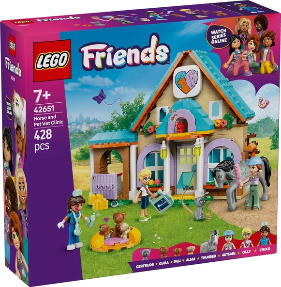 LEGO Friends 42651 Horse and Pet Vet Clinic ürün görseli 1