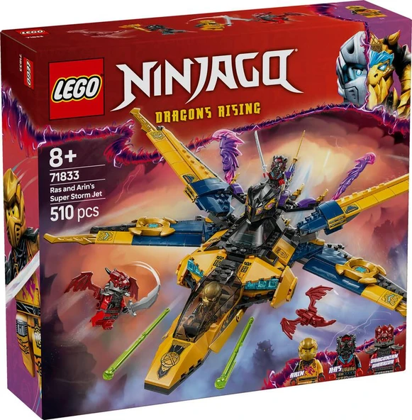 LEGO Ninjago 71833 Ras and Arin's Super Storm Jet ürün görseli 1