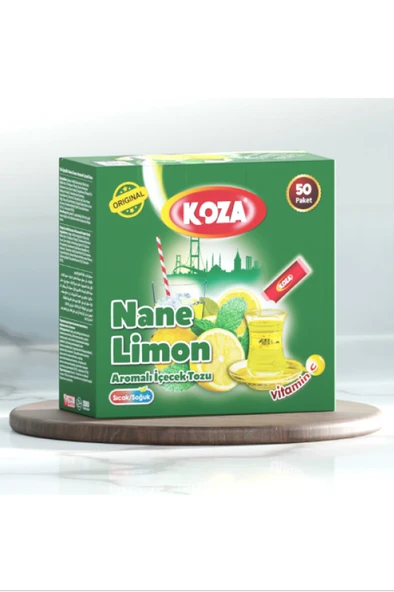 Koza Tek İçimlik Nane Limon Aromalı Toz İçecek 50'li ürün görseli 1