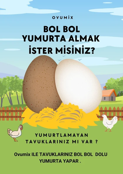 OVUMİX- GEZEN TAVUK YUMURTA PREMİX (TANITIM KAMPANYASI) ürün görseli 1