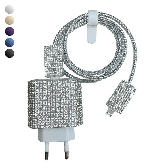 iPhone 18/20W Adaptör Uyumlu Kablo ve Şarj Başlık Koruyucu 4lü Set ürün görseli 1