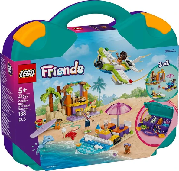 LEGO Friends 42672 Creative Beach and Travel Suitcase ürün görseli 1