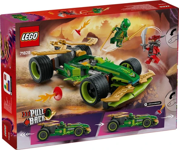 LEGO Ninjago 71828 Lloyd's Pull-Back Race Car - Resim 2
