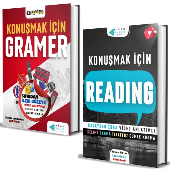 GRAMERLİ READING SETİ (2 KİTAP+VİDEO DERSLER)GRAMER+READİNG ürün görseli 1