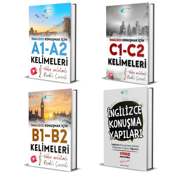 SIFIRDAN İNGİLİZCE KELİME-DEYİM SETİ (4 KİTAP+VİDEO DERSLER) ürün görseli 1