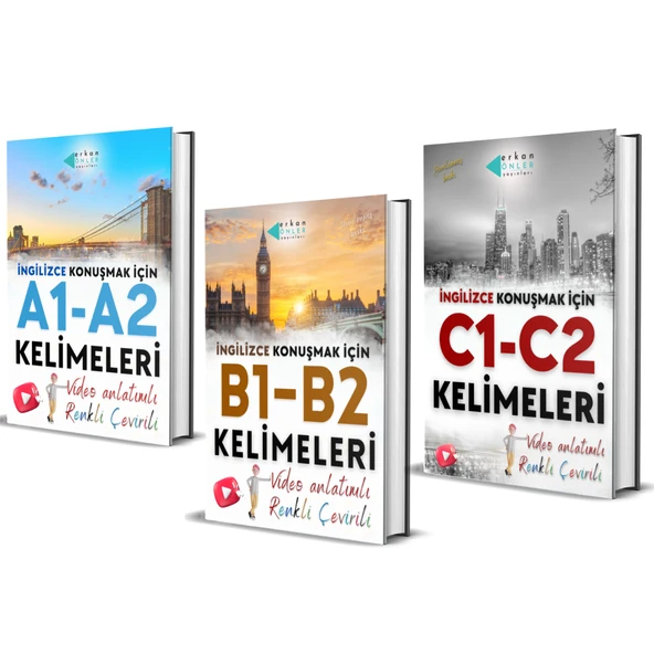 İNGİLİZCE KELİME SETİ (3 KİTAP+VİDEO DERSLER) ürün görseli 1