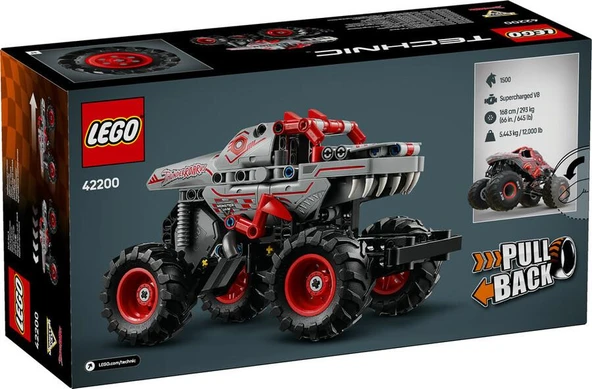 LEGO Technic 42200 Monster Jam ThunderROARus Pull-Back - Resim 2