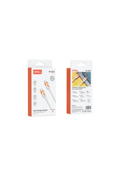 HIZLI ŞARJ VE DATA KABLOSU TYPE-C TO TYPE-C - Resim 5