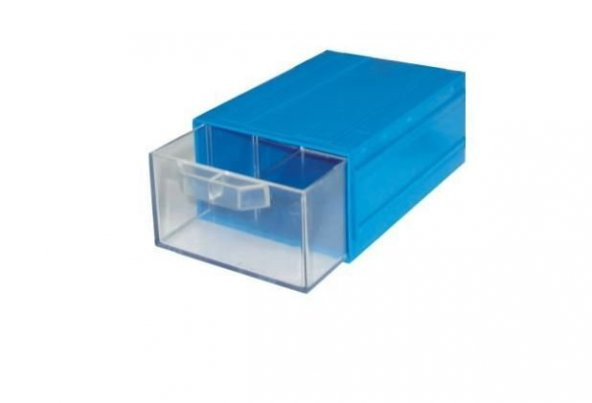 Es-105 Plastik Şeffaf Çekmeceli Kutu 140 x 100 x 50 mm ( Hipaş 202 ) ürün görseli 1
