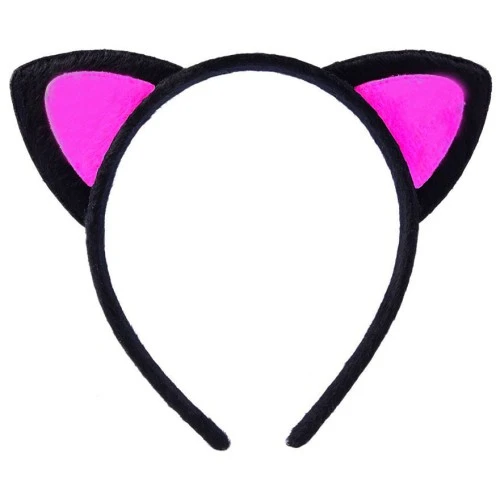 Sevimli Kedi Kulak Pofuduk Kedi Taç Şeker Pembe ürün görseli 1