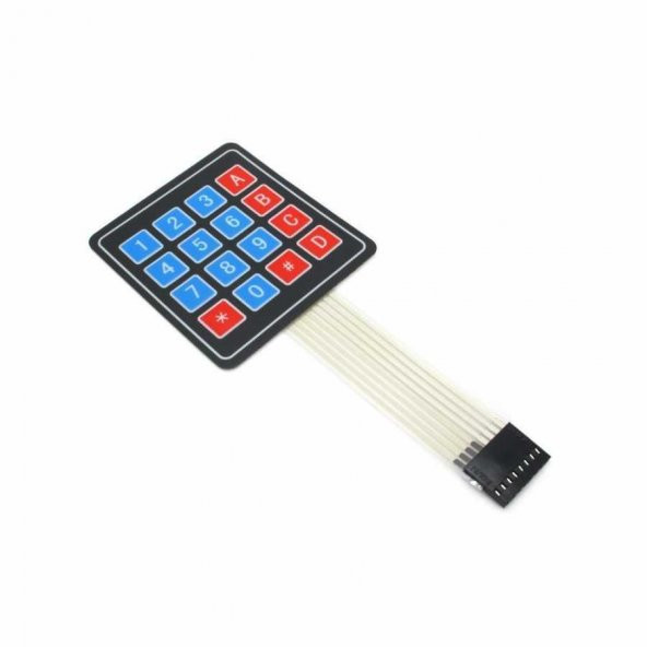 4x4 Membran Matrix Tuş Takımı Keypad 16 Buton ürün görseli 1