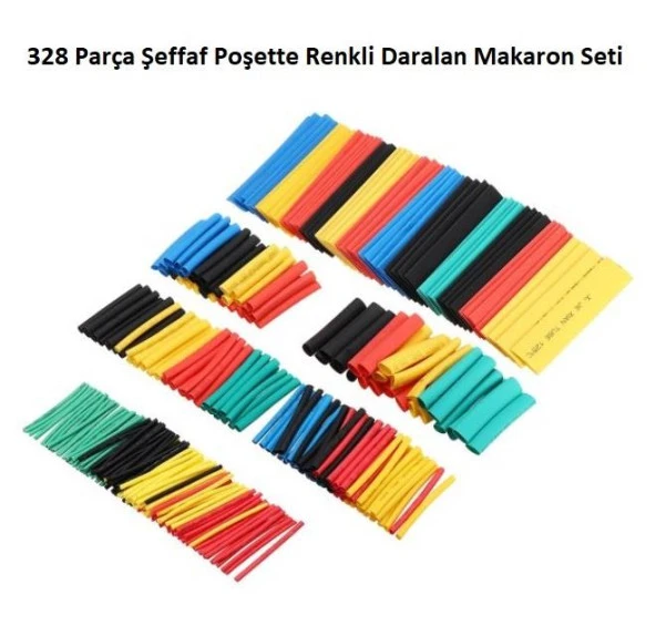 Makaron Seti Renkli 328 Parça Şeffaf Poşette ürün görseli 1