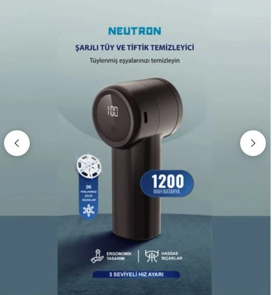 Neutron Şarjlı Tüy Temizleme Makinası, Tüy Temizleyici, Tüy Toplama Cihazı (Yeni Versiyon) ürün görseli 1
