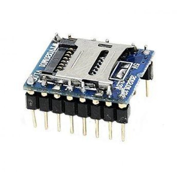 ARDUİNO WTV020 çipsetli Mini SD Kartlı Ses Modülü ürün görseli 1