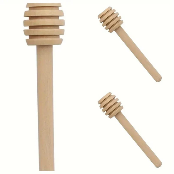 Ahşap Bal ve Reçel Kaşığı 5'li Paket - Resim 4