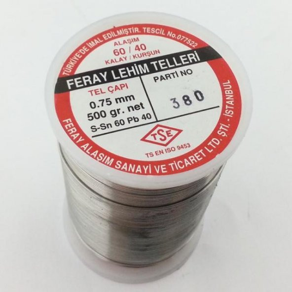 Feray Lehim Teli 500gr 0,75mm 60/40 ürün görseli 1