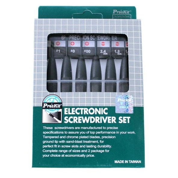 Proskit 8Pk-2061 Tornavida Saatçi 6 Parça Set ürün görseli 1