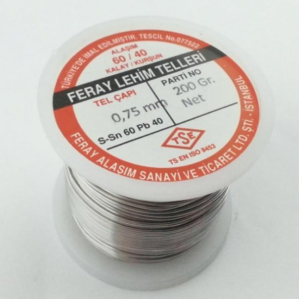 Feray Lehim Teli 200gr 0,75mm 60-40 ürün görseli 1